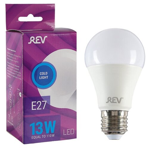   REV LED, 27, A60, 13 , 6500 K,   262