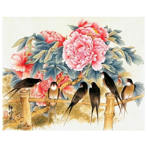 ����������� �� ������ ����� (Peonies) �1 ��� ��� ���� 63��. x 50��. 2360�