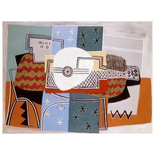 ������ �� ������ ��������� � ���������� (Still life with mandolin) 53��. x 40��. 1800�
