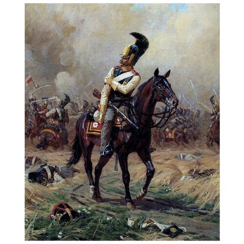       (Wounded Guardsman)   40. x 49.,  1700   