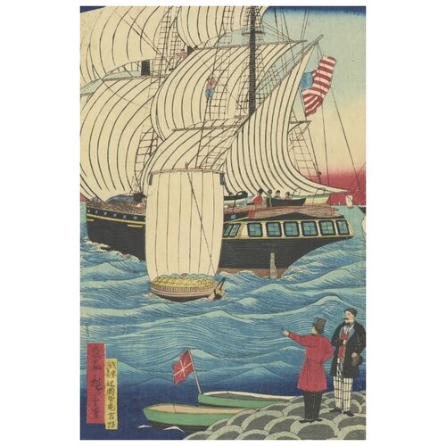        (American Sailing Ship)   50. x 76.,  2700   