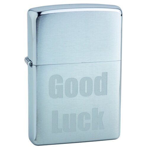     ZIPPO 200 Good Luck   Brushed Chrome - ,  3490  Zippo