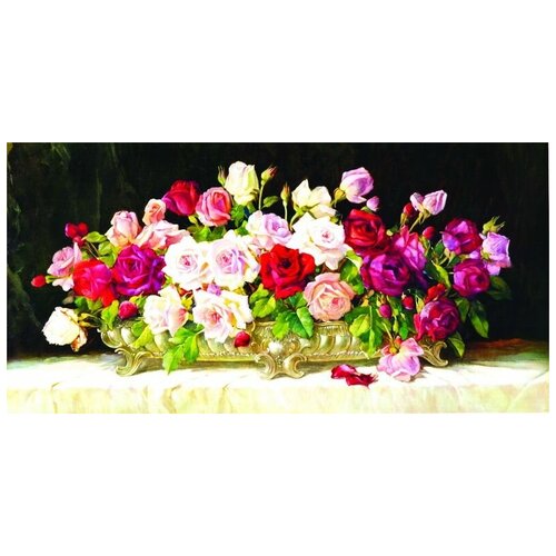 ����������� �� ������ ���� (Roses) �21 ������ 80��. x 40��. 2440�