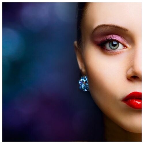 ������ �� ������ ������� � �������� (Girl with Earring) 50��. x 50��. 1980�