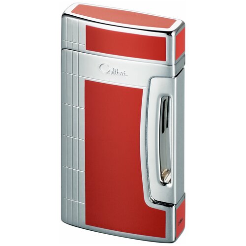   Colibri OF LONDON Flint Jet Red Lacquer & Silver 9050