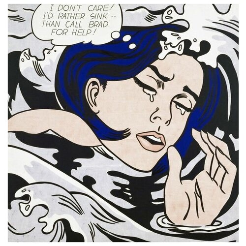      (Drowning Girl)   40. x 41. 1500