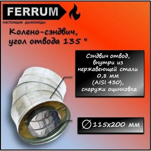 - 135 (430 0,8 + ) 115200 Ferrum 1736