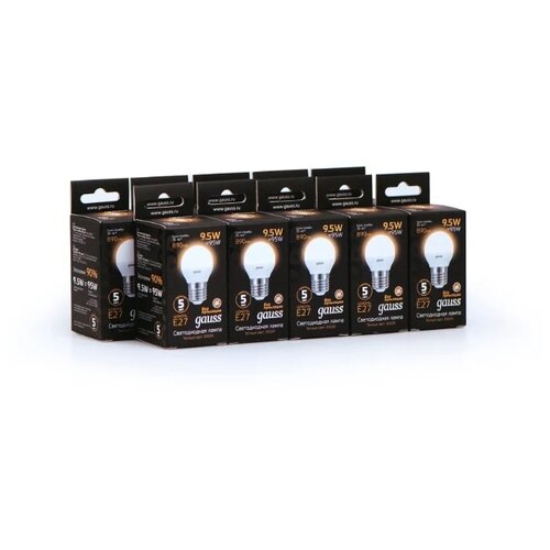   GAUSS LED  E27 9.5W 890lm 3000K ( 10 .) 1775