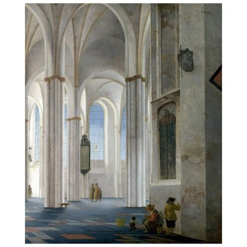 ����������� �� ������ �������� ������ � ��������� (The interior of the church in the Netherlands) �10 �������� ����� ��� 30��. x 37��. 1190�