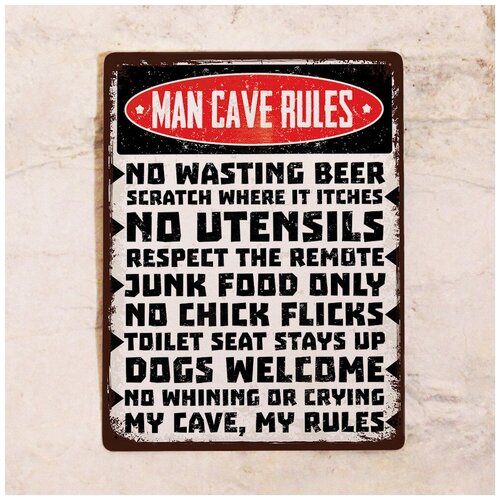 �������� �������� Man cave rules, ������, 20�30 �� 842�