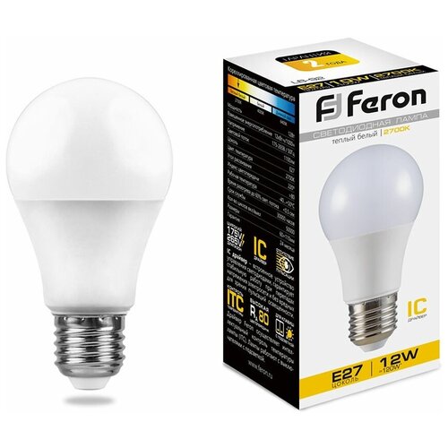 ����� ������������, (12W) 230V E27 2700K A60, LB-93 66�