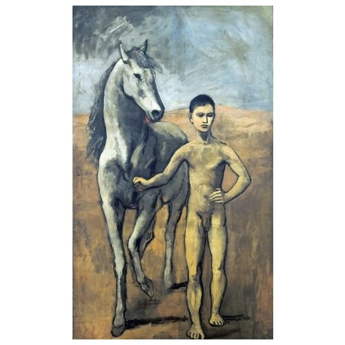     ,   (Boy Leading a Horse)   40. x 66.,  2120   