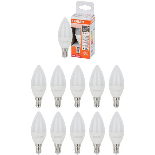 ����� ������������ Osram ����� 7W 220V E14 600�� 4000� ������� �����, �������� 10�� 1626�