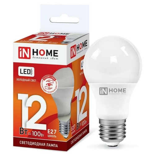   LED-A60-VC 12 230 E27 6500 1080 IN HOME 4690612020259,  126  IN HOME