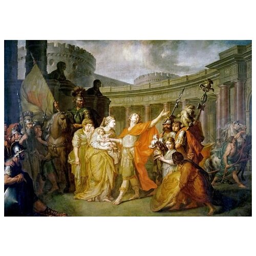 ����������� �� ������ �������� ������� � ���������� (Parting of Hector and Andromache) �2 ������� ����� 70��. x 50��. 2540�