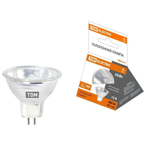  TDM MR16 (JCDR) GU5.3 12V 50W (10!) SQ0341-0007 (. 586487),  124  TDM ELECTRIC