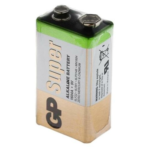 ��������� ����������� GP Super, 6LR61 (6LF22, MN1604)-1S, 9�, �����, ������, 1 �� 437�