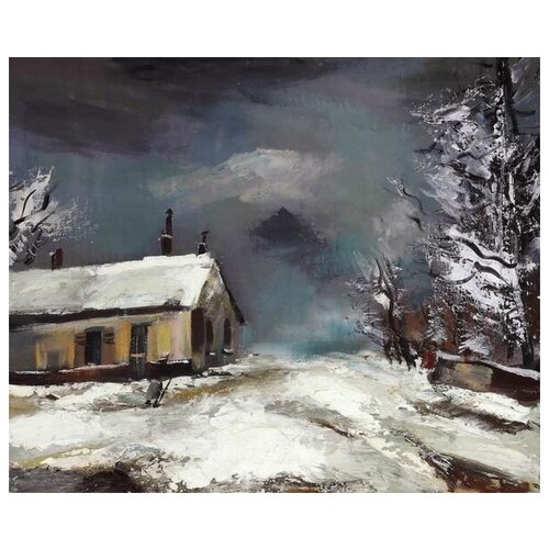 ����������� �� ������ ������� ���� (Snow Scene) ������� ����� 61��. x 50��. 2300�