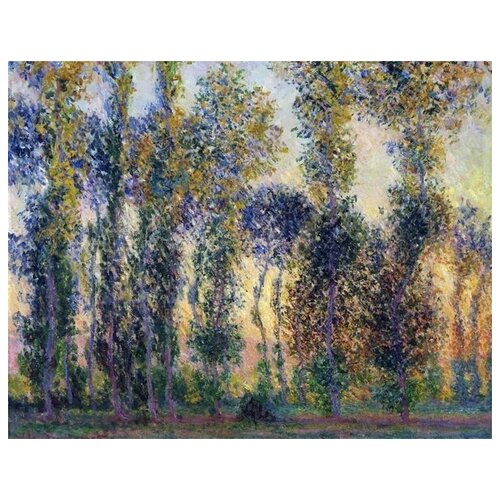        (Poplars at Giverny, Sunrise)   64. x 50.,  2370   