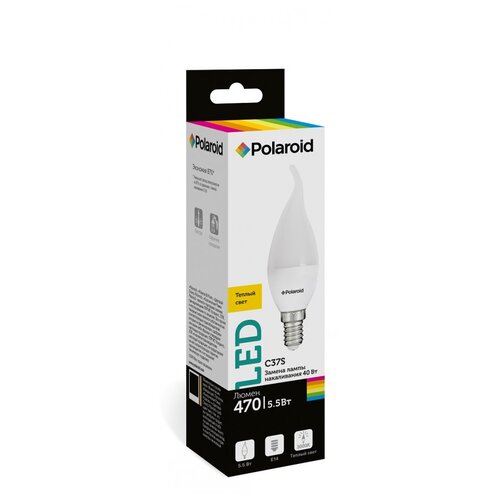   Polaroid 220V C37S 5,5W 3000K E14 470lm 249