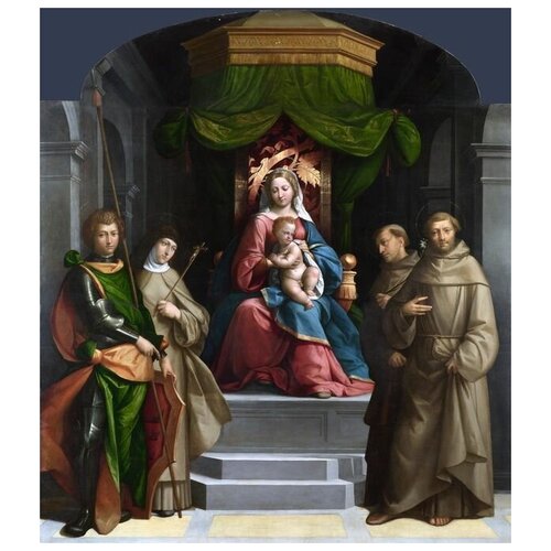            (The Madonna and Child enthroned with Saints)   60. x 68.,  2830   