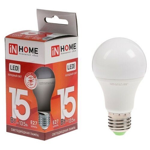   IN HOME LED-A60-VC, 27, 15 , 230 , 6500 , 1430  260
