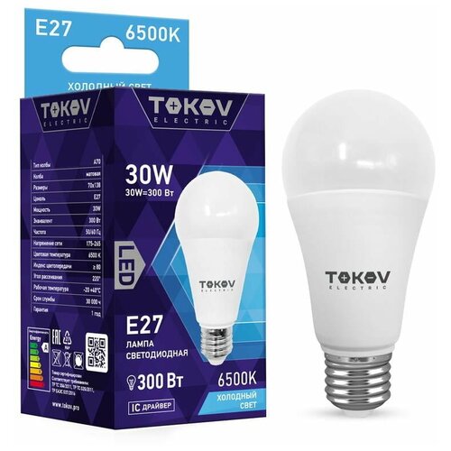    30 70 6500 27 176-264 TOKOV ELECTRIC TKE-A70-E27-30-6.5K,  153  TOKOV ELECTRIC