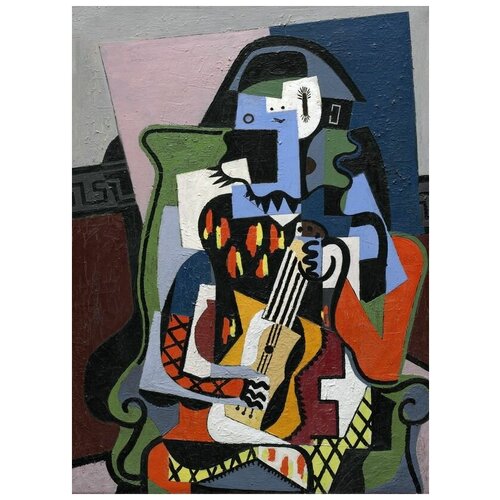       (Harlequin musician)   30. x 41.,  1260   