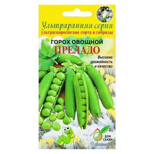 Семена Горох Преладо 35шт для дачи, сада, огорода, теплицы / рассады в домашних условиях 376р