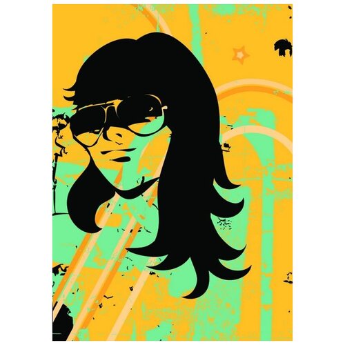 ������ �� ������ ������� � ����� (Girl with glasses) �1 50��. x 70��. 2540�