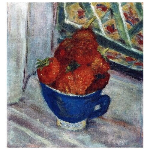        (Fraises dans une tasse)   30. x 32.,  1060   