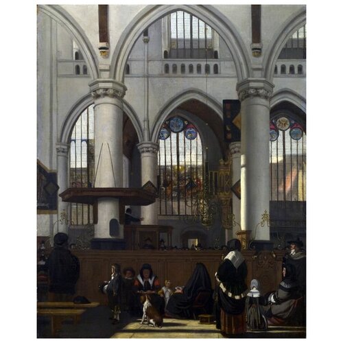        2 (The Interior of the Oude Kerk, Amsterdam)   30. x 37.,  1190   