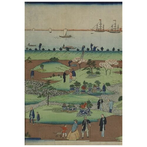       (1868) (The Tsukiji Hotel in the Eastern Capital (Tokyo))   50. x 74.,  2650   