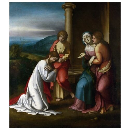����������� �� ������ ������� ��������� � ������� (Christ taking Leave of his Mother) �������� ������� 40��. x 45��. 1590�