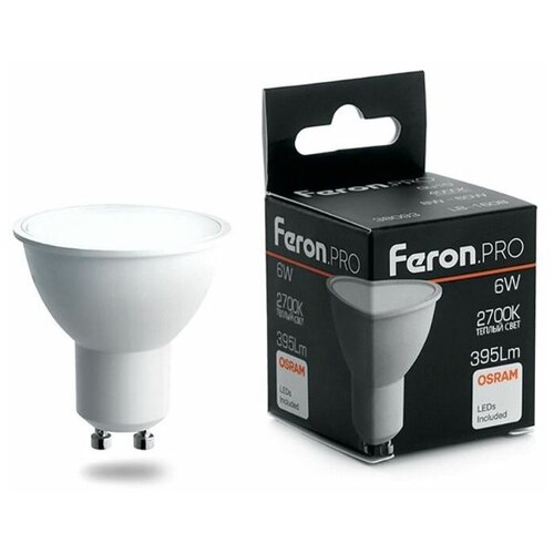 ����� ������������ LED 6�� 230� GU10 ������ Feron.PRO OSRAM. 38086 FERON 212�