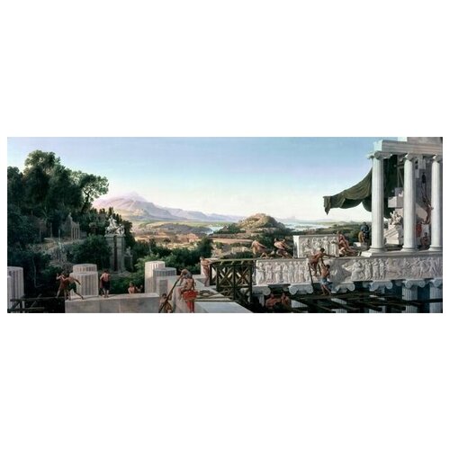 ����������� �� ������ ��� �������� ������ (View of the flower of Greece) ������� ���� ������� 123��. x 50��. 4020�