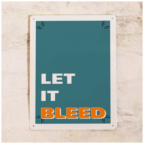 ������������� �������� Let it BLEED, ������, 20�30 ��. 842�
