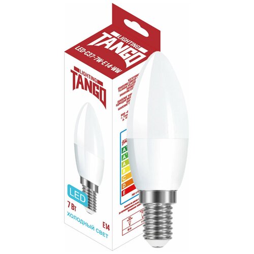   7W E14  6500K 220V (TANGO LED C37-7W-E14-WW) TANGO 165