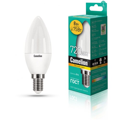   LED8-C35/830/E14 8  3000 . . E14 720 170-265 Camelion 12385 (8.) 1325