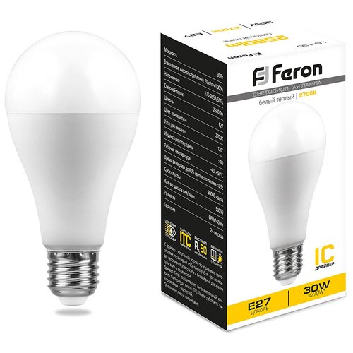   , (30W) 230V E27 2700K A80, LB-130,  380  Feron