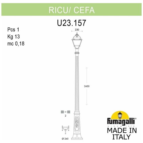   Fumagalli Cefa U23.157.000.VYF1R,  32703  Fumagalli