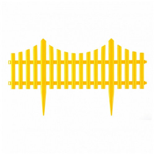 Забор декоративный №8, 6 секций, цвет желтый 2040р