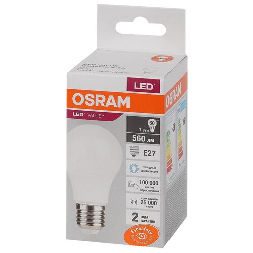    OSRAM LED Value A, 560, 7 ( 60), 6500,  140  Osram