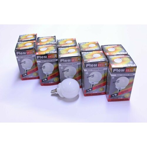 10. G60E1411W 4100K   Flesi globe 11W G60 E14 4100K   c 10/. 400