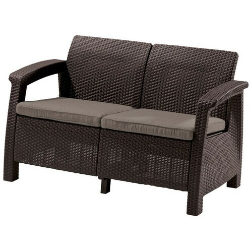 Keter Corfu Love Seat Brown 17230