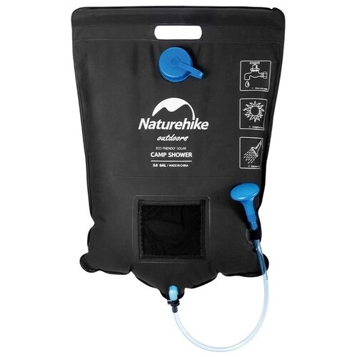   Naturehike Dawn Bath Outdoor Solar Shower Black 2490