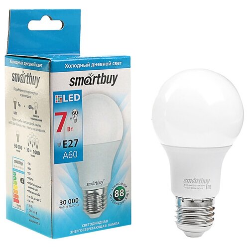   Smartbuy, E27, 60, 7 , 6000 ,    384