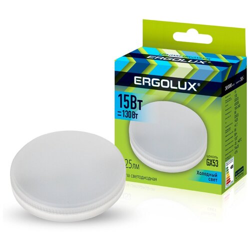     Ergolux LED-GX53-15W-4000K,   10 ,  1809  Ergolux