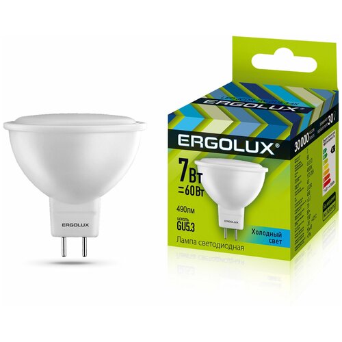   6   Ergolux LED 7W 4000 ( ) GU5.3 589