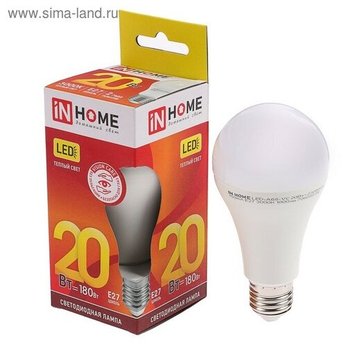   INhome   IN HOME LED-A60-VC, 27, 20 , 230 , 3000 , 1900 ,  700  InHome